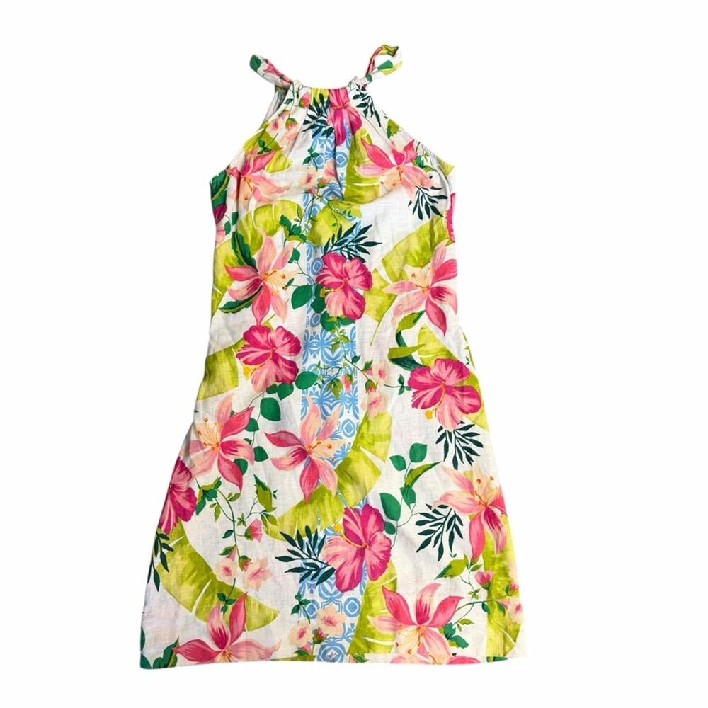 Tommy Bahama Lava Actually Linen-Blend Halter Dress Size Small - Picture 10 of 12